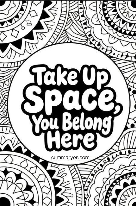 Free Printable Coloring Pages for Positivity & Peace #8