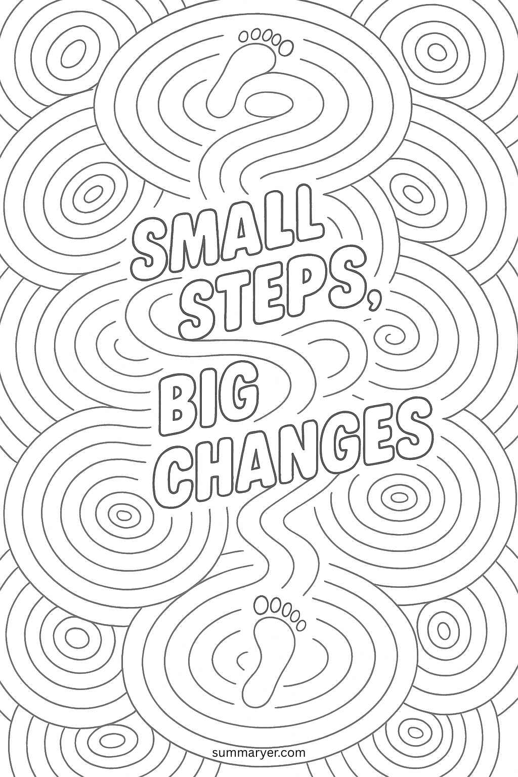 Inspirational Coloring Sheets: 10 Uplifting Mandala Quotes to Color Your Day Brighter "Quote 10"