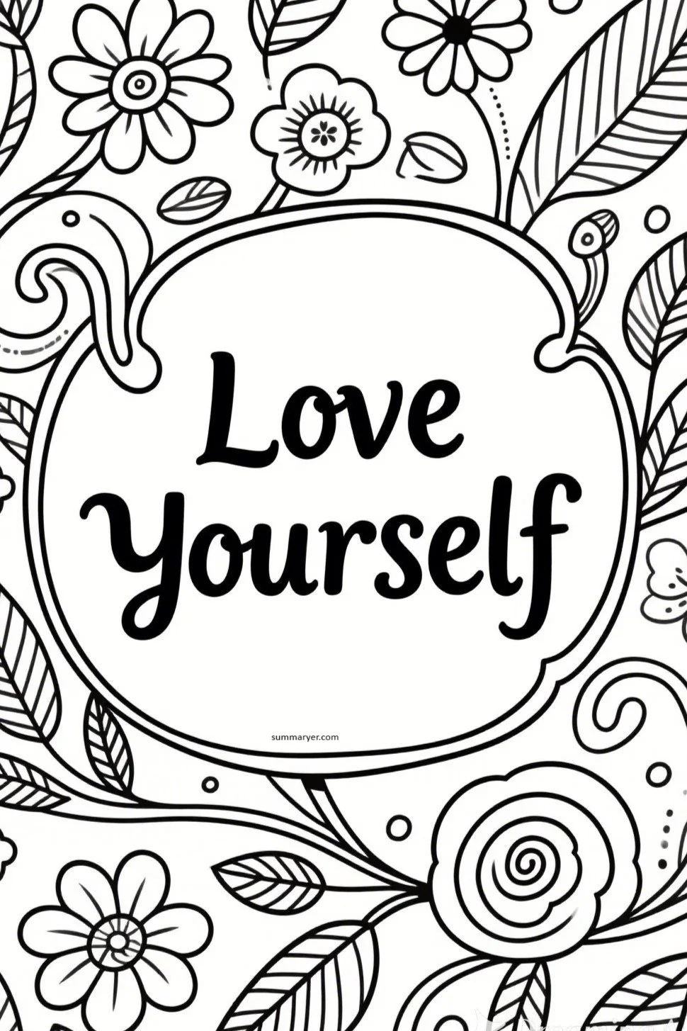 10 Inspirational Coloring Pages to Spark Joy and Mindfulness "Quote 3"