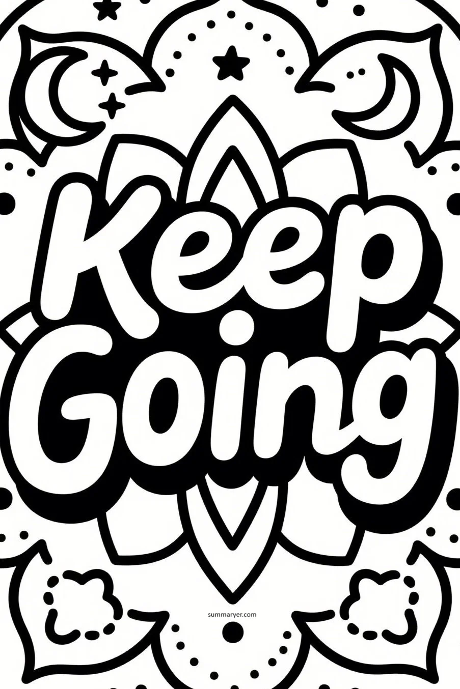 10 Inspirational Coloring Pages to Spark Joy and Mindfulness "Quote 4"