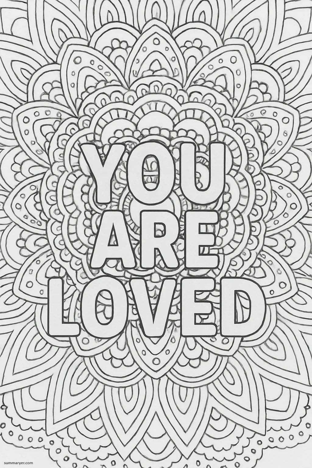10 Inspirational Coloring Pages to Spark Joy and Mindfulness "Quote 6"