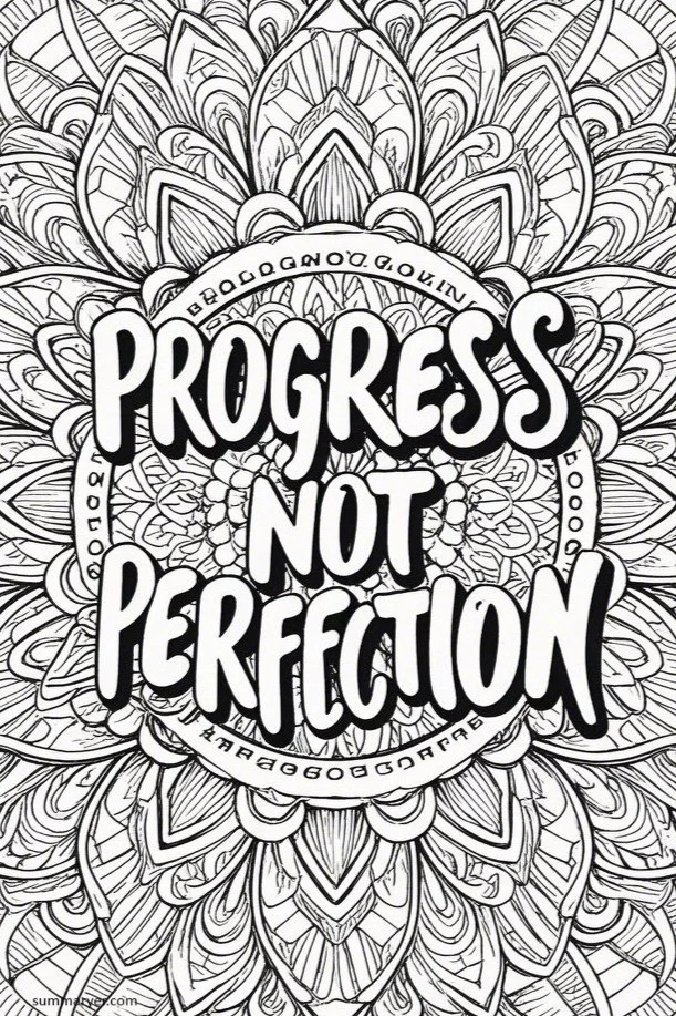 10 Inspirational Coloring Page Ideas to Brighten Your Day "Quote 3"