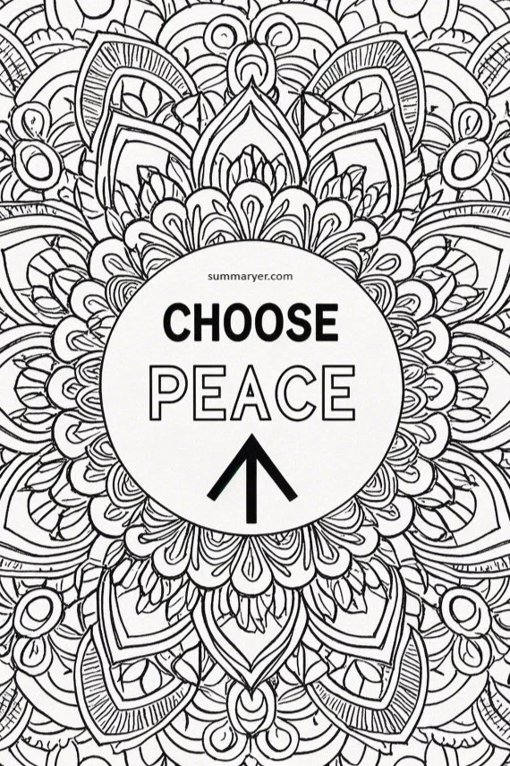 10 Inspirational Coloring Page Ideas to Brighten Your Day "Quote 7"