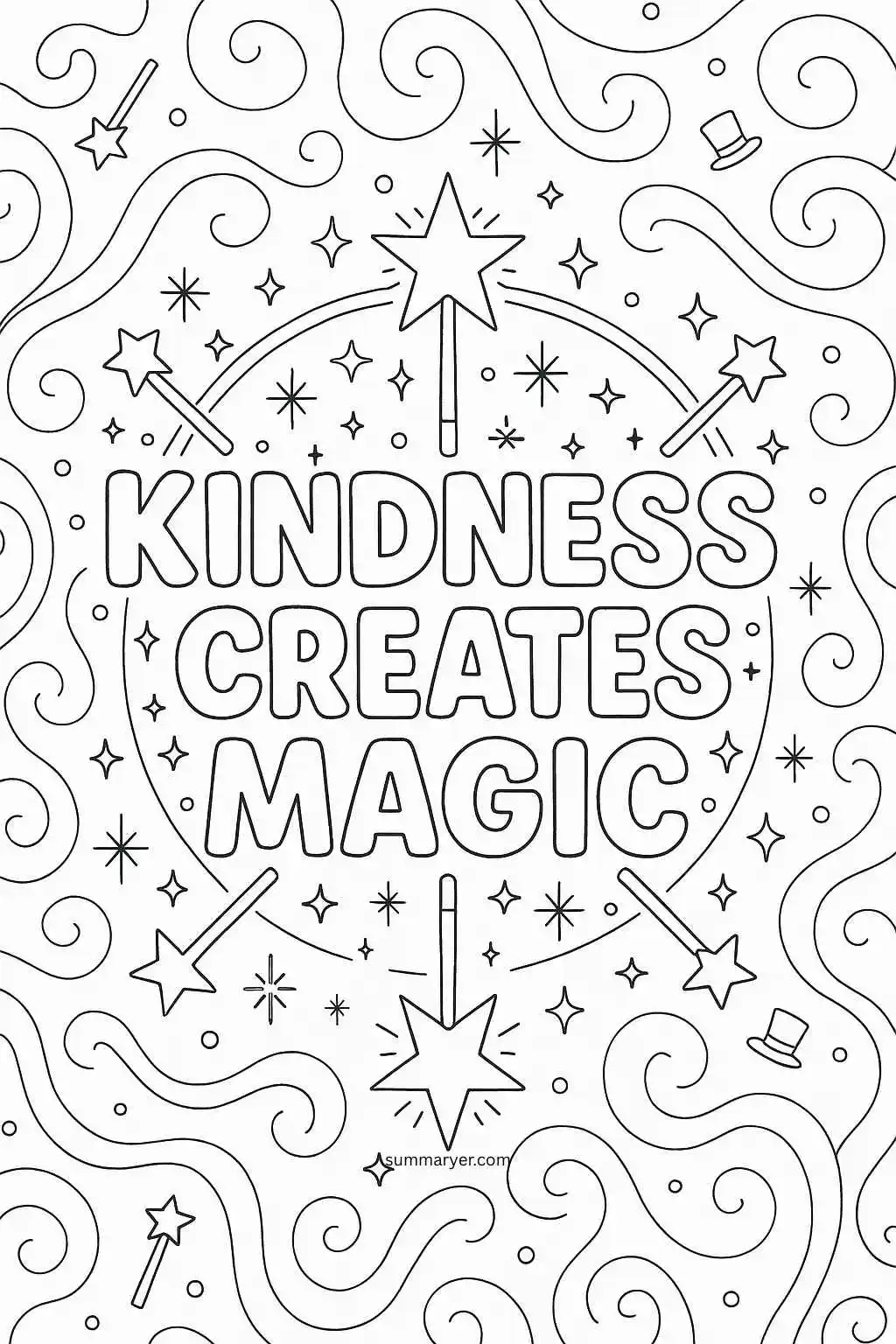 Color Your Mood 10 Inspirational Coloring Sheets to Lift Your Day "Page 6"