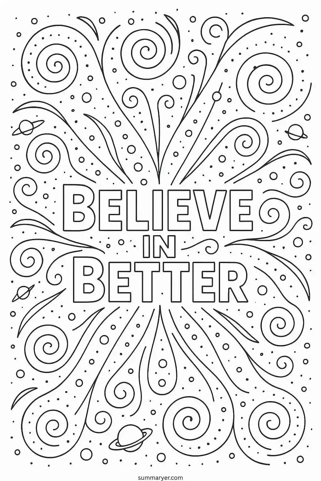 Color Your Mood 10 Inspirational Coloring Sheets to Lift Your Day "Page 7"
