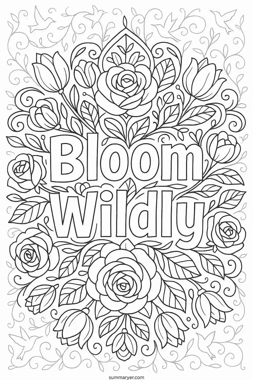 Color Your Mood 10 Inspirational Coloring Sheets to Lift Your Day "Page 10"