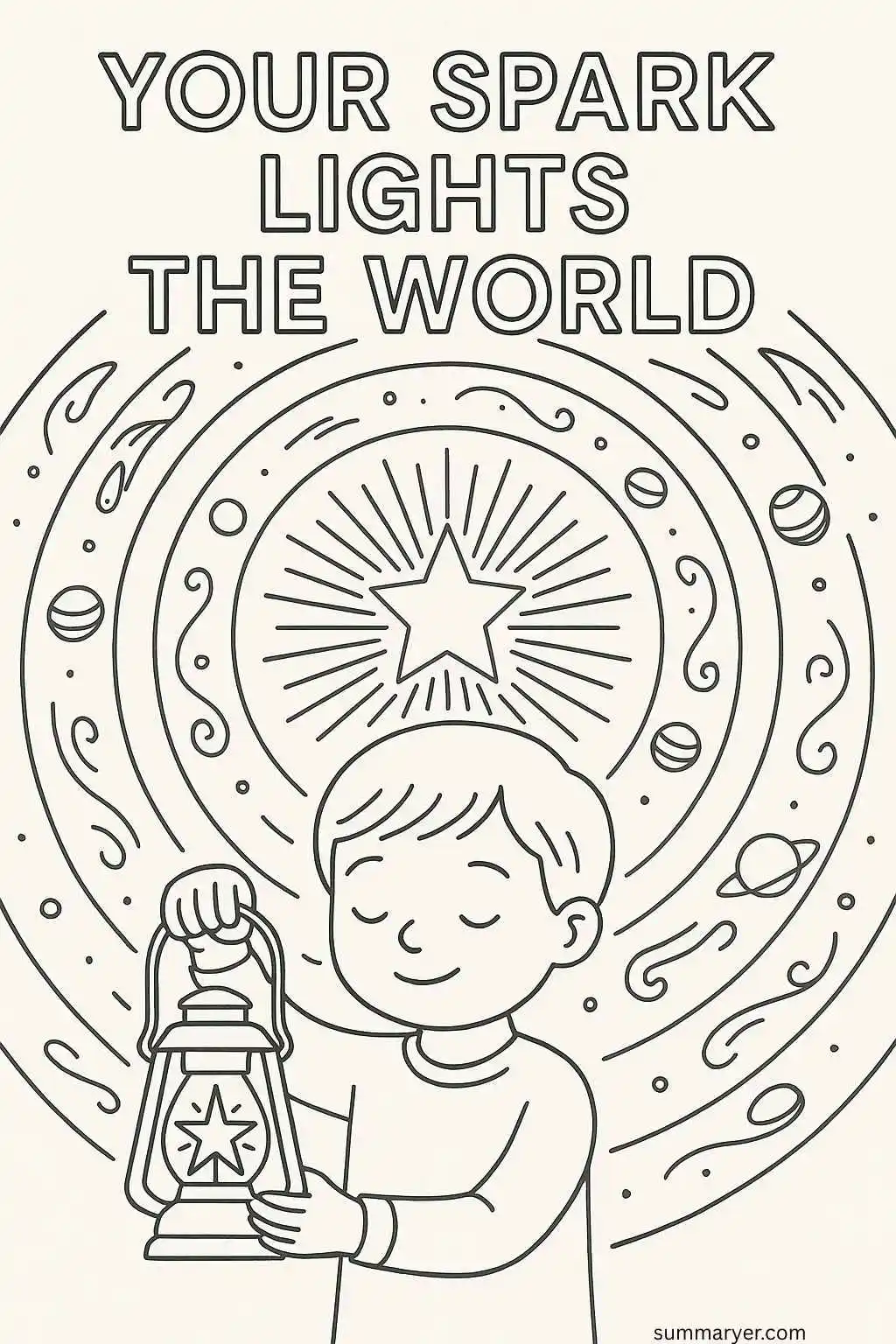 Inspirational Coloring Sheets: 10 Uplifting Pages to Boost Creativity and Calm "Quote 3"