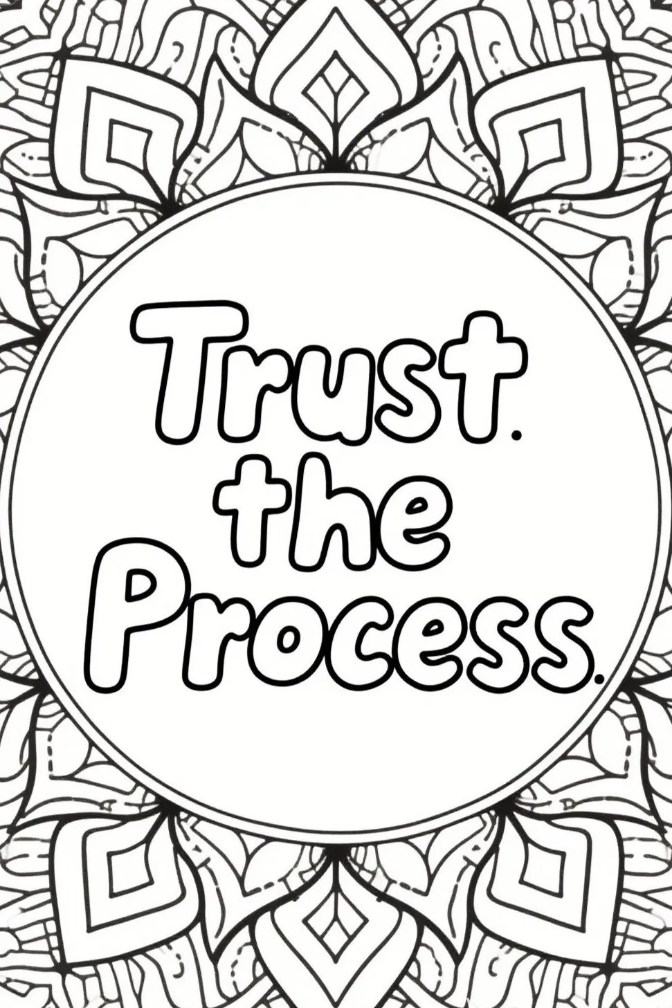 Color Your Calm: 10 Mandala Coloring Pages with Inspirational Quotes
