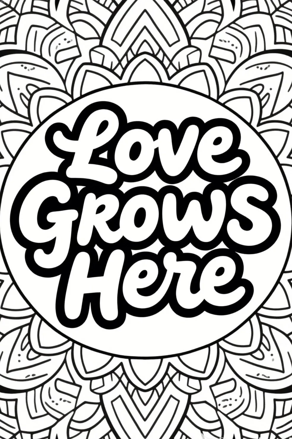 Color Your Calm: 10 Mandala Coloring Pages with Inspirational Quotes