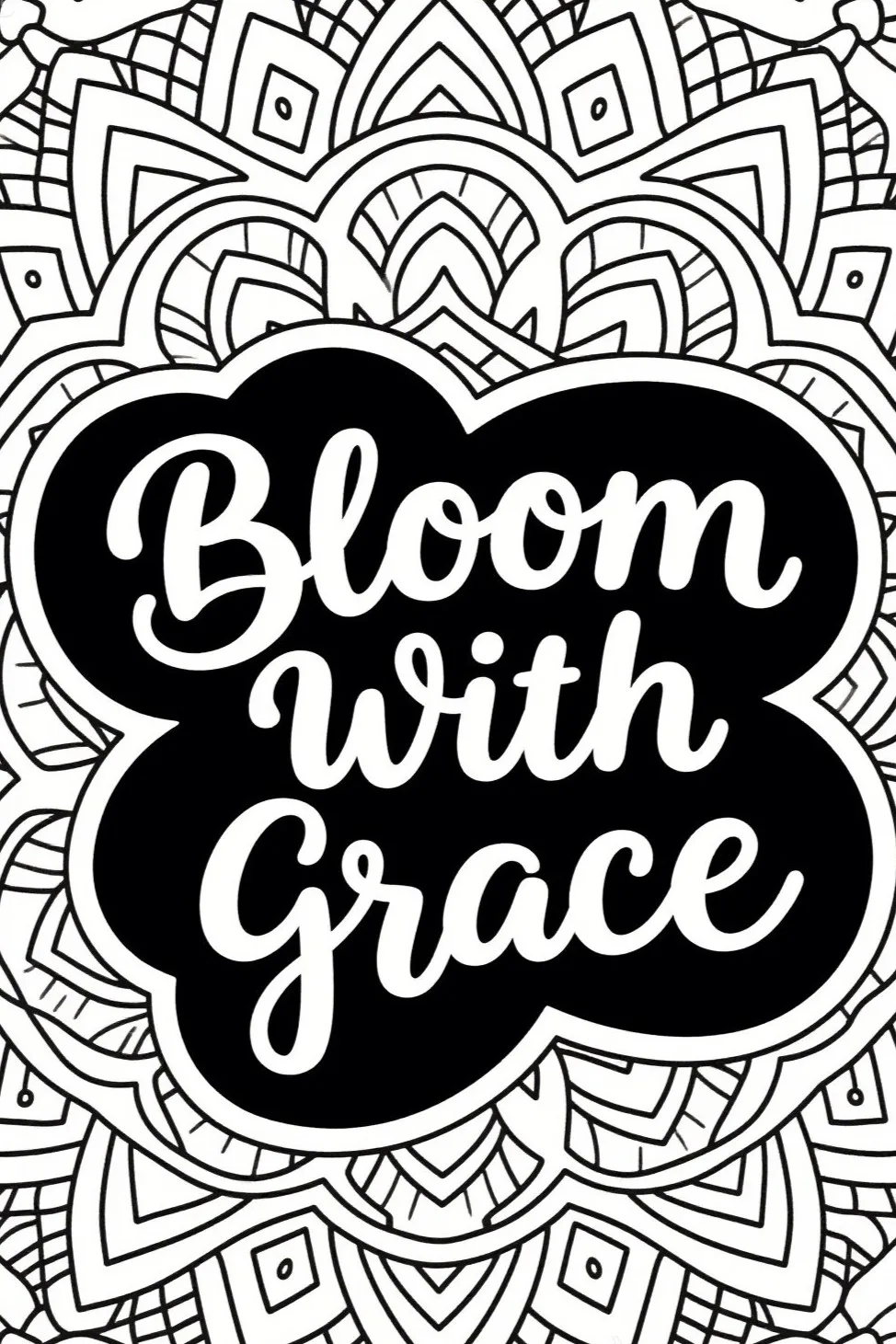 Color Your Calm: 10 Mandala Coloring Pages with Inspirational Quotes