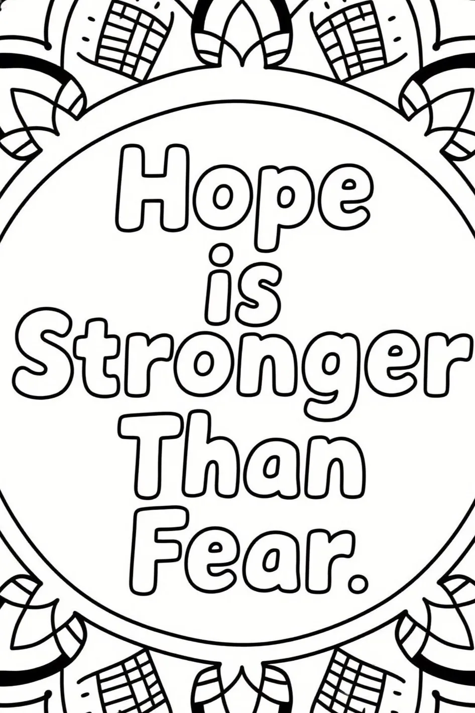 Color Your Calm: 10 Mandala Coloring Pages with Inspirational Quotes