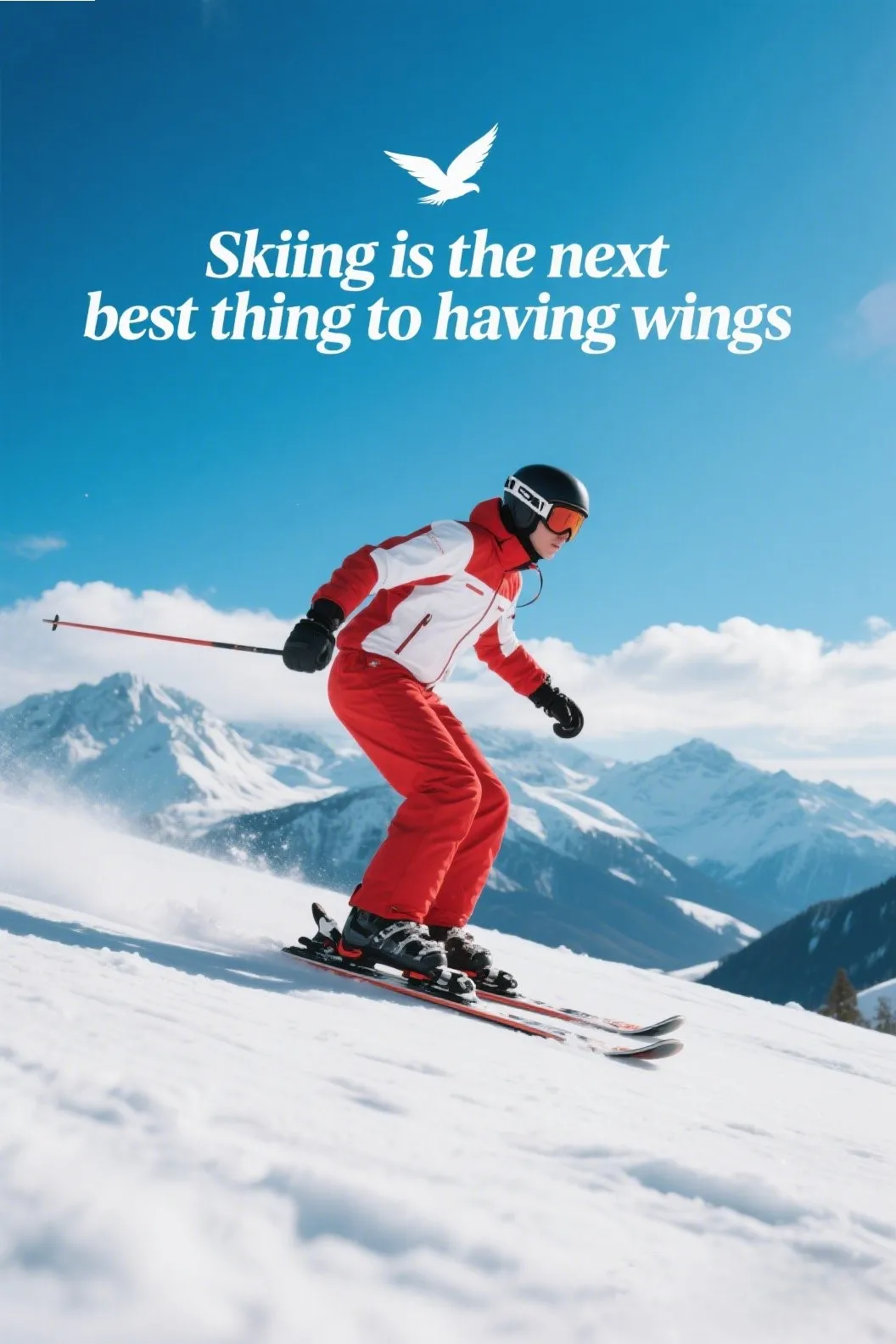 1. “Skiing is the next best thing to having wings.” – Oprah Winfrey