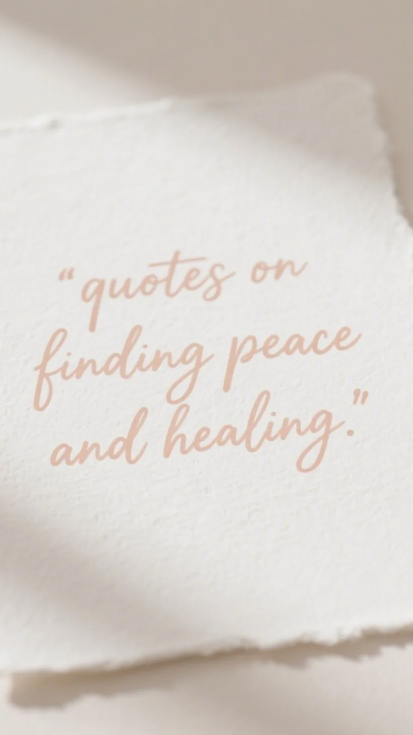 🕊 Quotes on Finding Peace and Healing