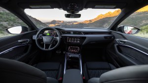 The interior of a 2024 Audi SQ8 e-tron Sportback.