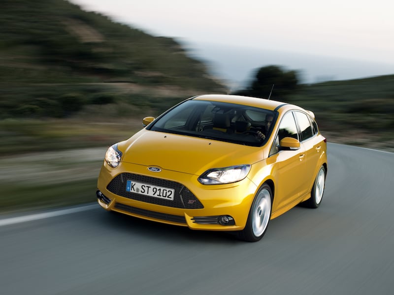 Ford named the Focus ST’s orange paint as ‘Tangerine Scream’.