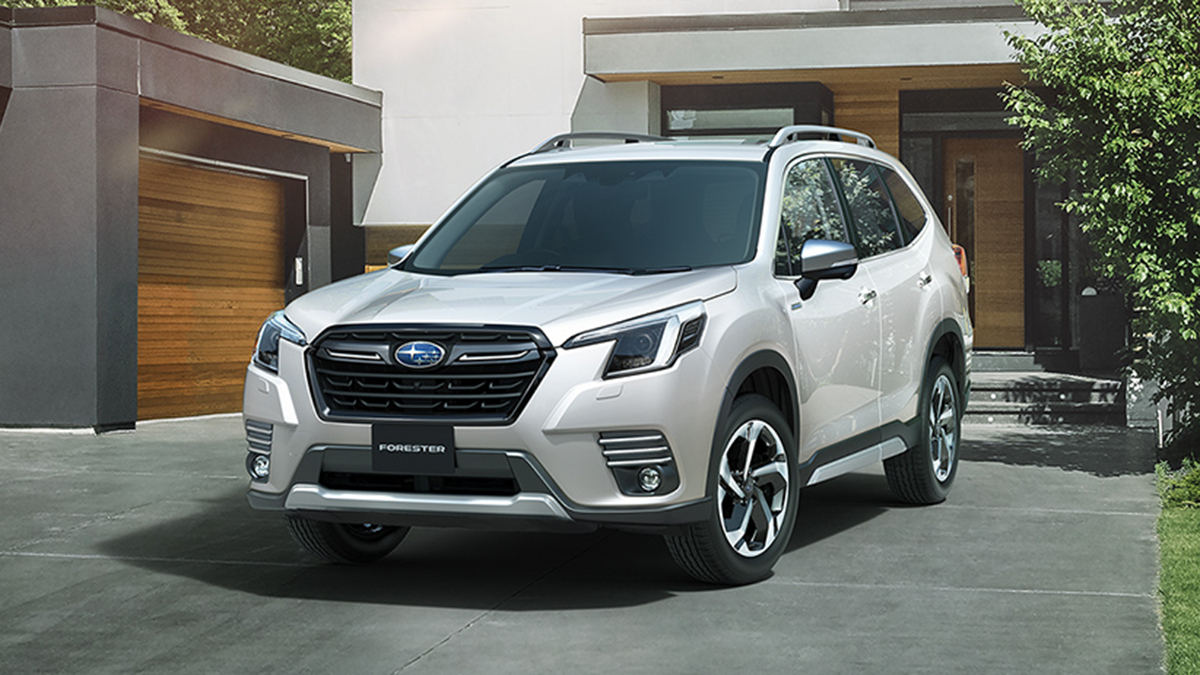 the 2024 Subaru Forester parked near a home 