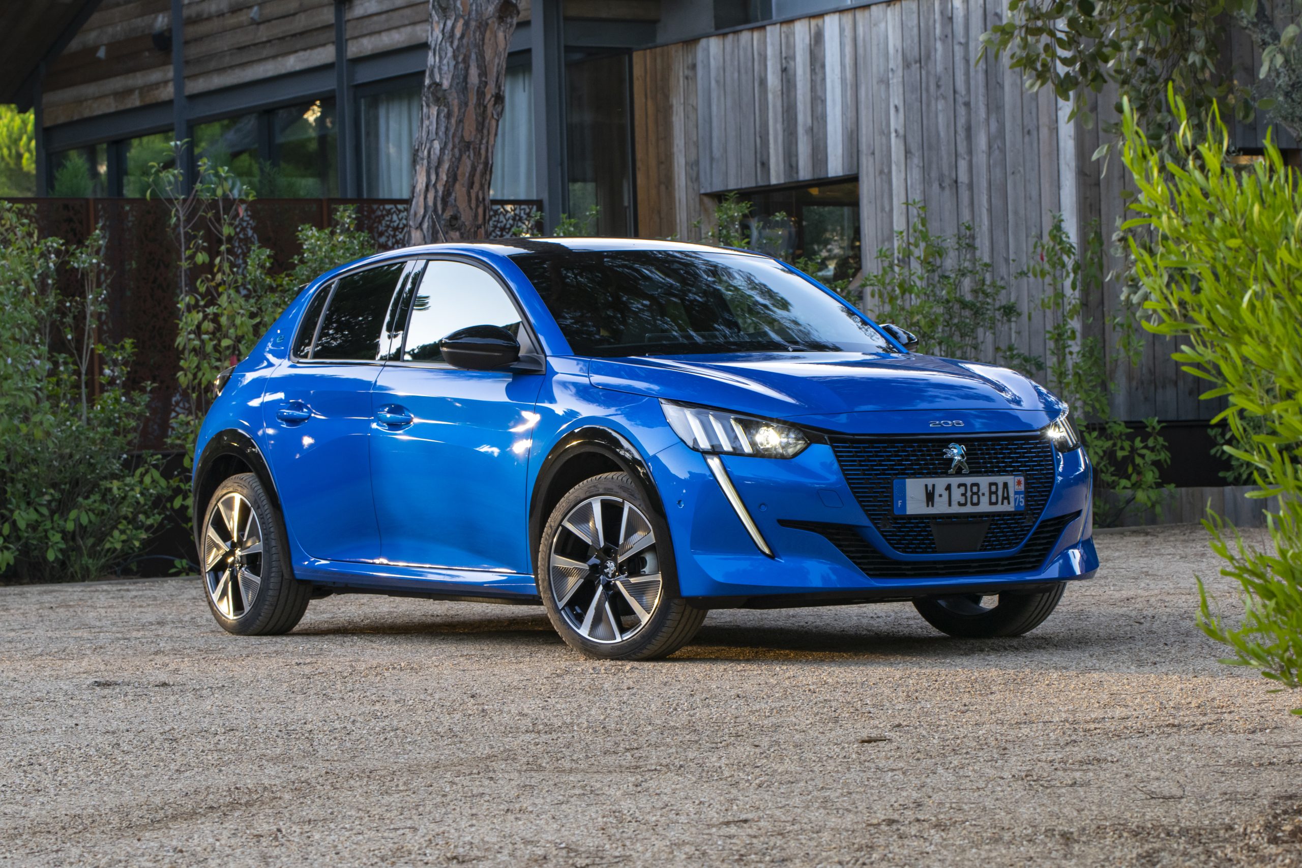 Peugeot's first mass-produced electric personal car, the e-208