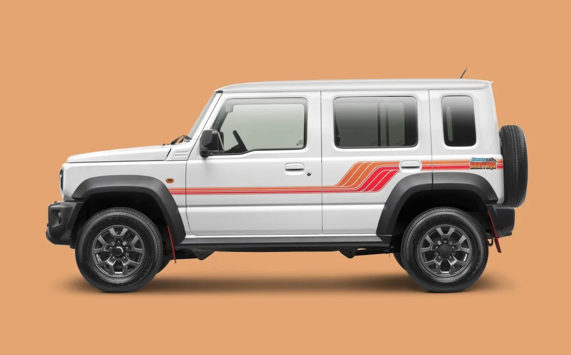 suzuki jimny suv seen from the side