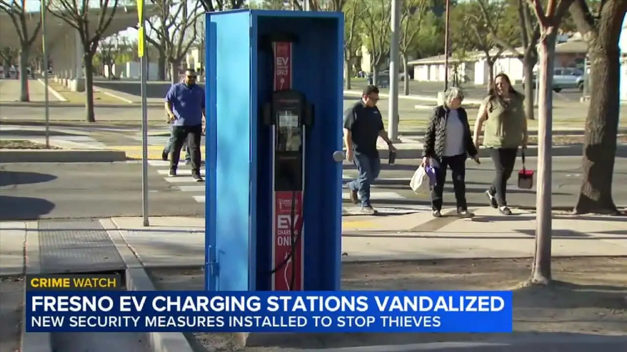 Charger vandalism in Fresno, CA