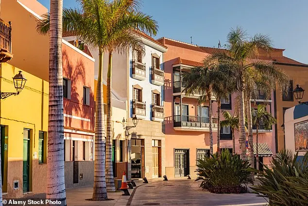 The colourful houses of Puerto de la Cruz on Tenerife. While these properties are unconnected to the protests, second homes on the island have triggered ire