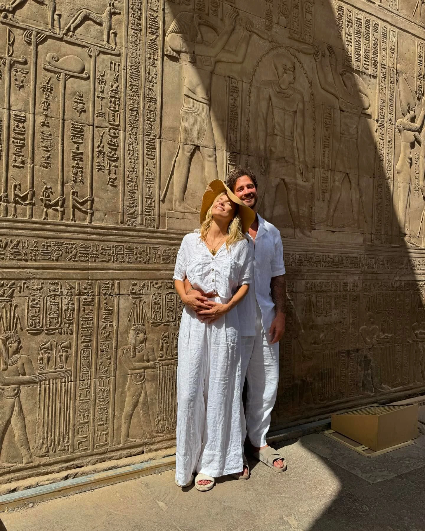 The pair are on a spiritual holiday in Egypt