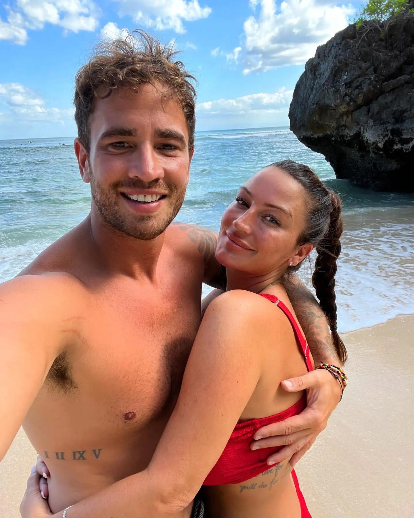 Danny with his ex-wife Victoria Rose, who he split from in November