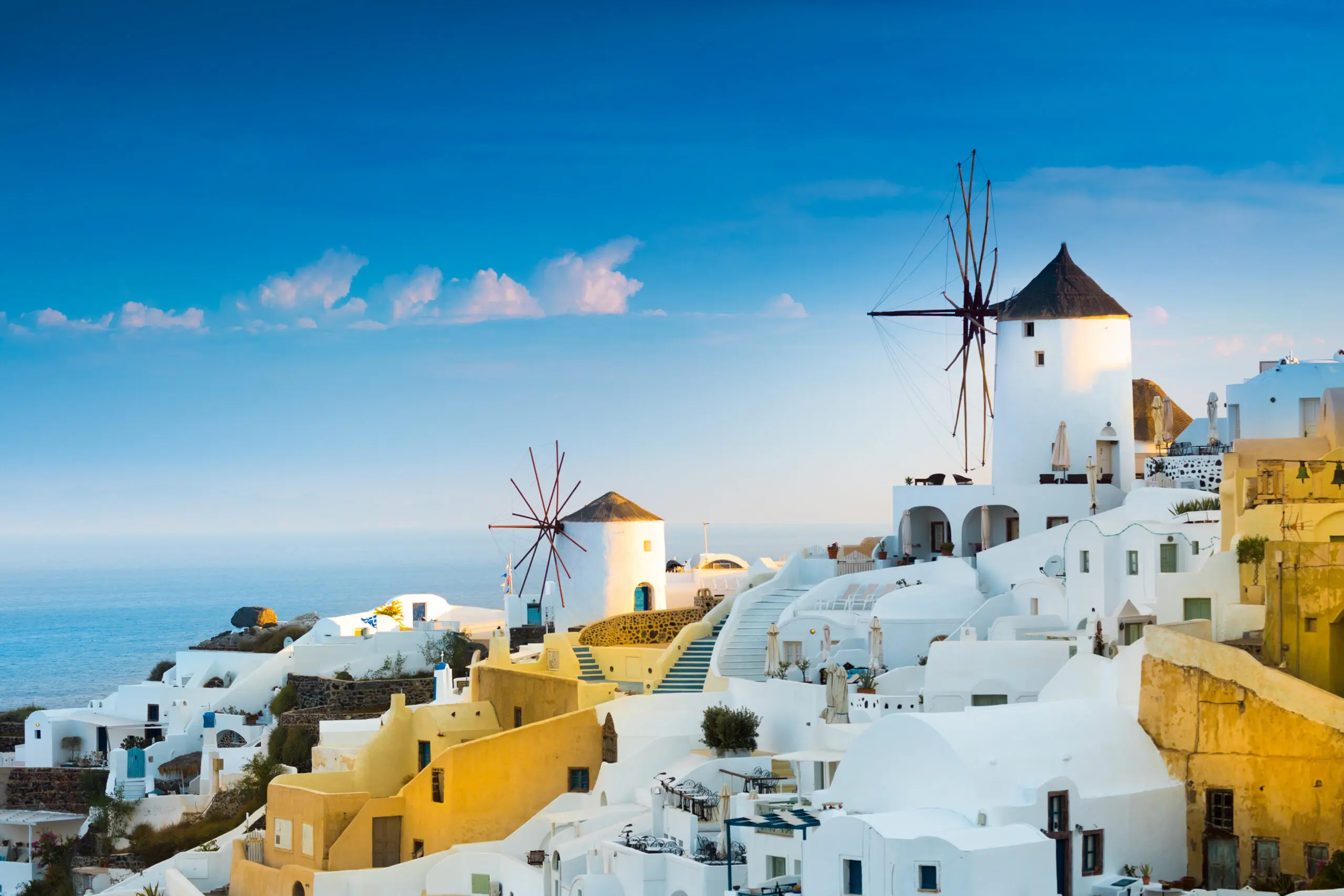 The original village of Oia in Santorini