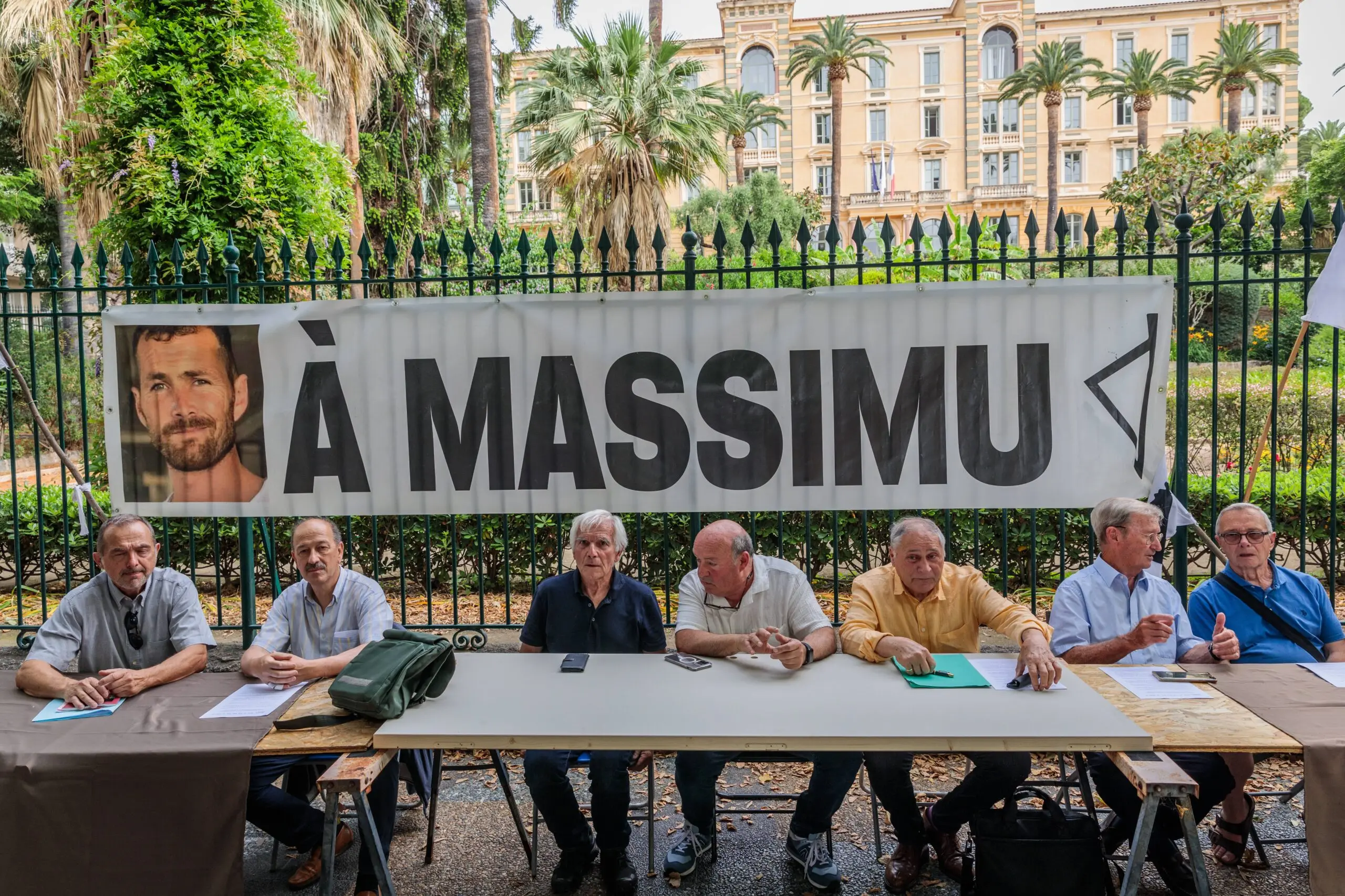 Anti-mafia collectives hold a conference after Massimu-Susini was shot dead in 2019