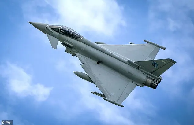 Britain currently relies on a sophisticated, multi-layered approach to its air defences, with Typhoon fighter jets (pictured) and Type-45 destroyers acting as the main anti-missile firepower