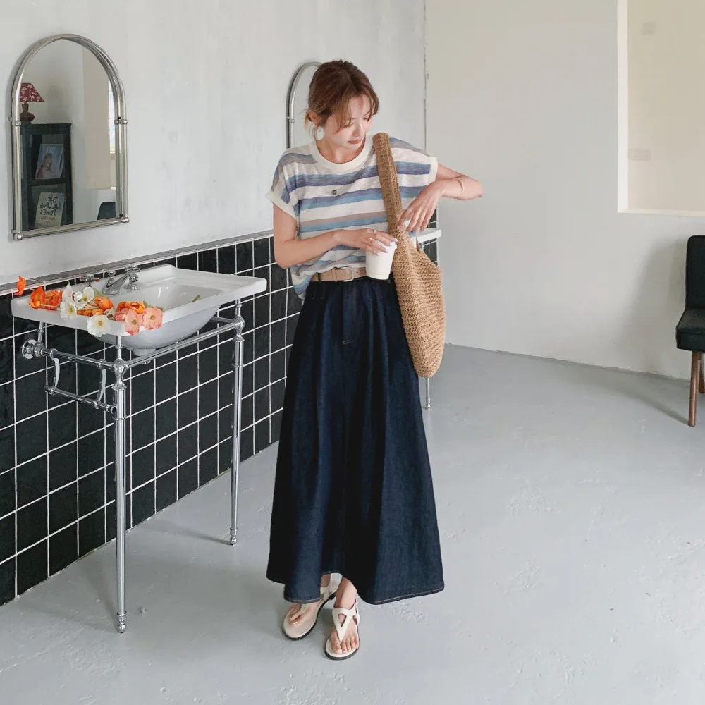 4. Coastal Stripes & Denim Calm