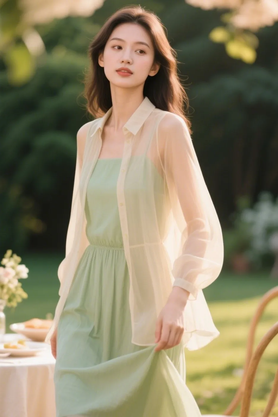 8. Style Under a Sleeveless Dress