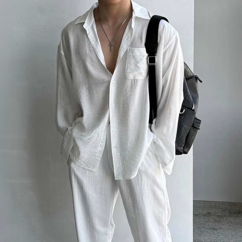 Gauzy White Camp-Collar Shirt + Linen Trousers + Whisper-Light Slip-On Sneakers