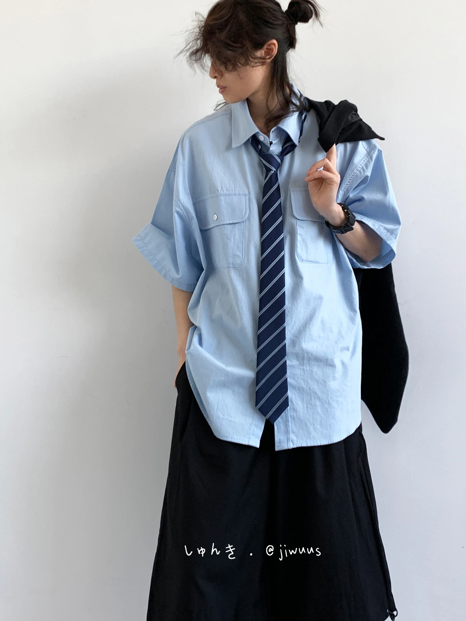 1. Preppy Oversized Casual