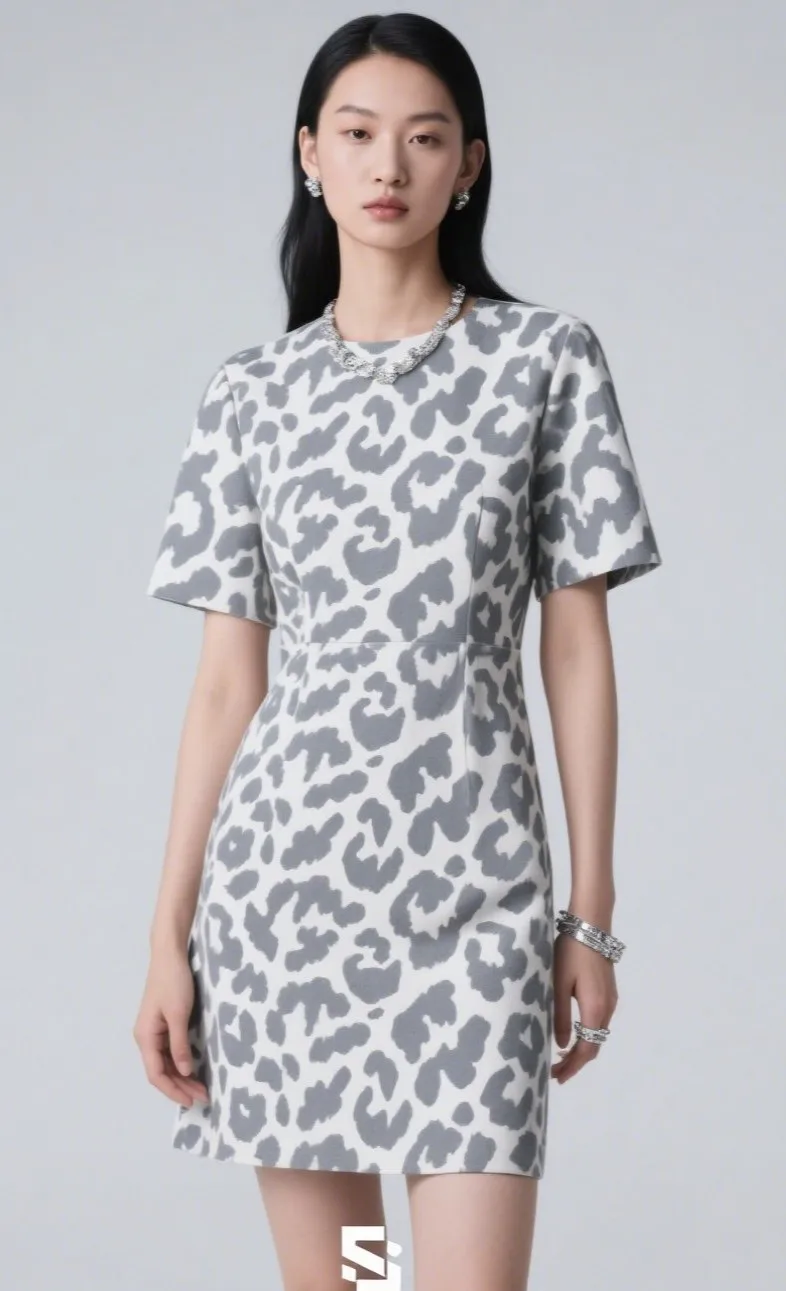7. “Snow Leopard Shift” Dress