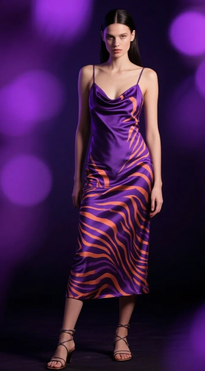 9. “Wild Orchid Zebra” Slip Dress