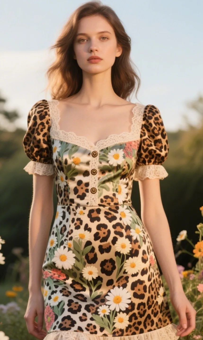 8. “Wildflower Cat” Ruffle Mini