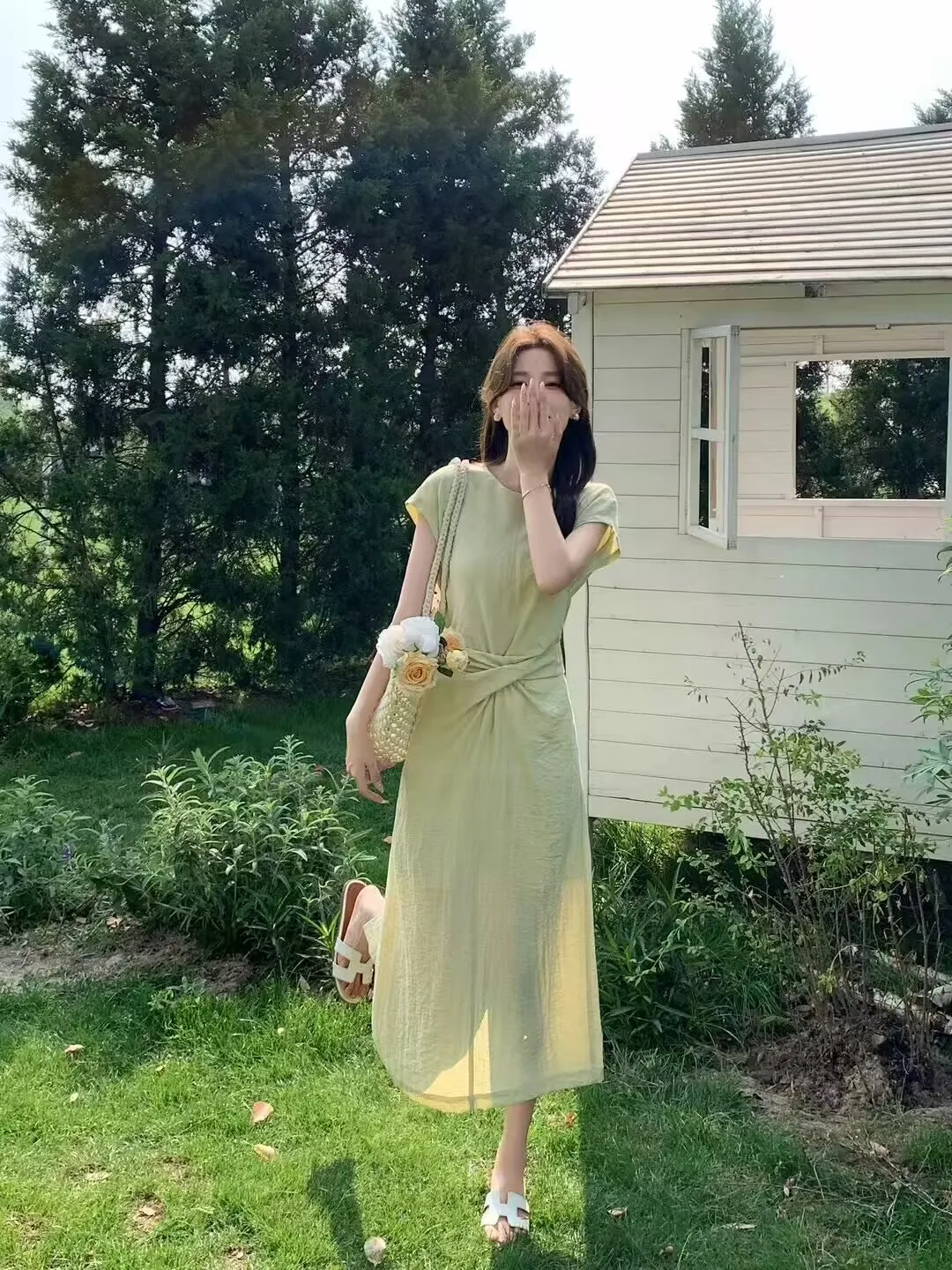 9. Lemon Glow Picnic Look