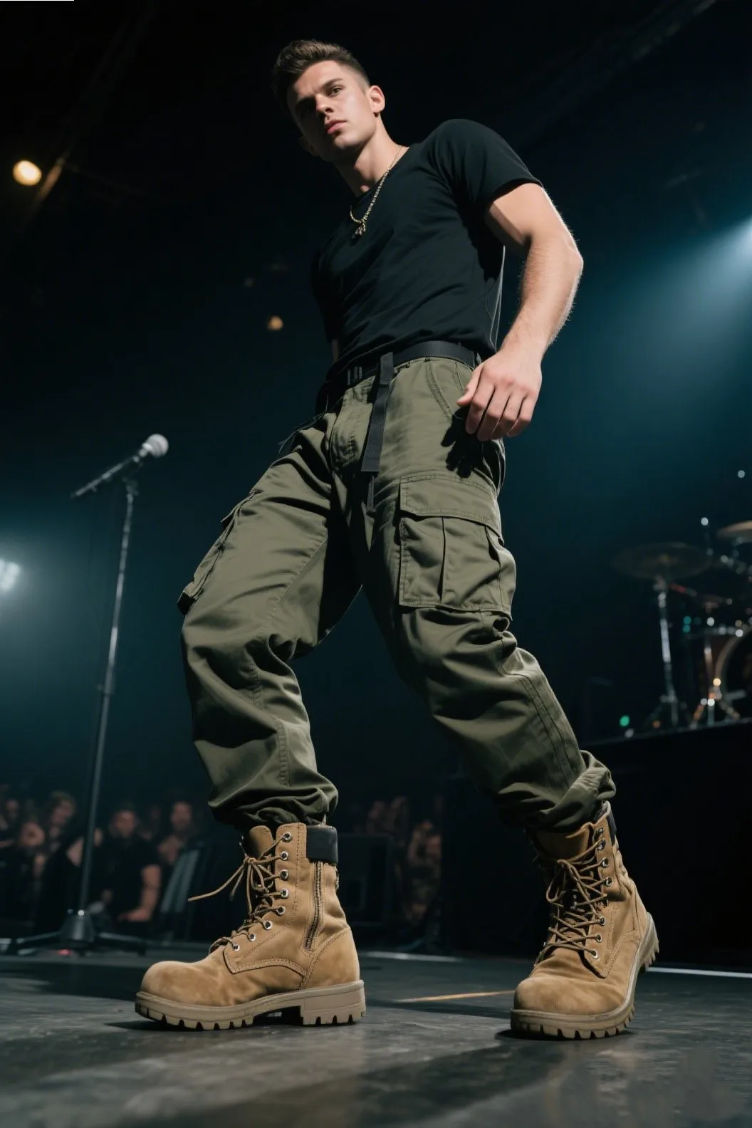 🥾 2. Combat Boots: The Bold & Rugged Statement