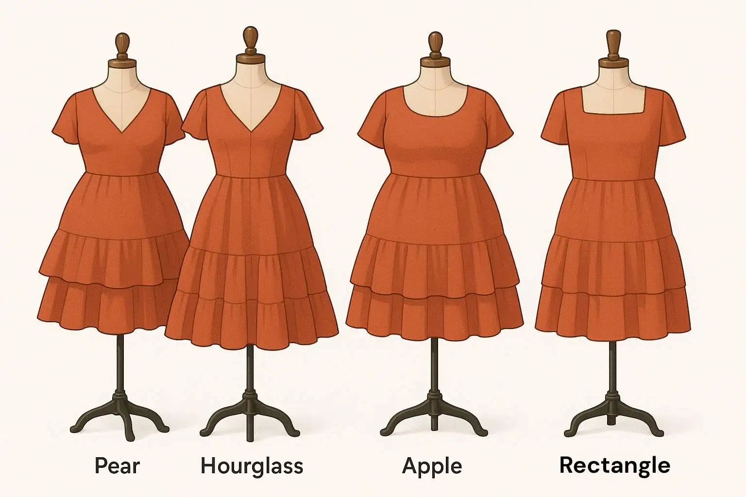 Best Body Types for Tiered Dresses