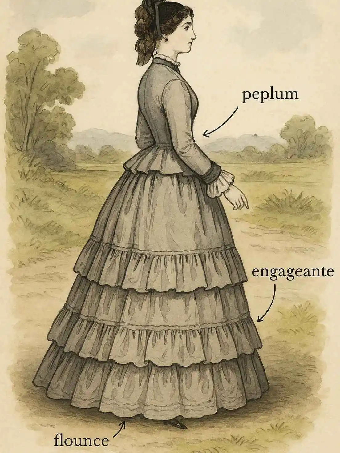 Common Names for Ruffles on Dresses