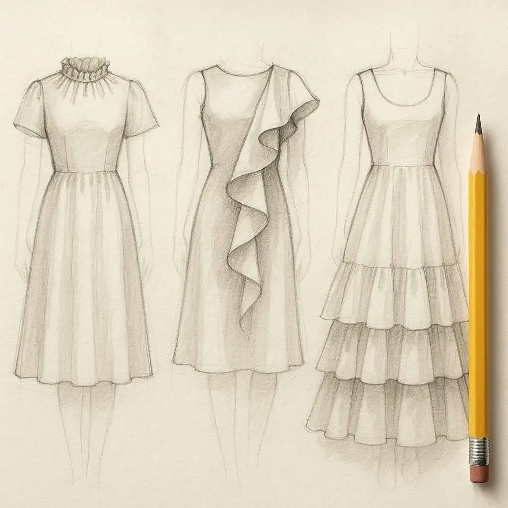 Types of Ruffles and Their Style Effects
