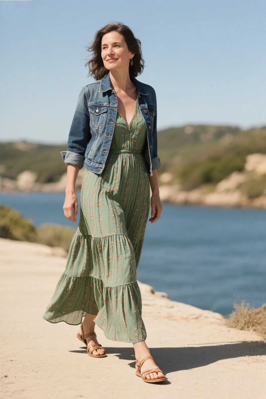 3. Maxi Sundresses with Subtle Prints or Solids