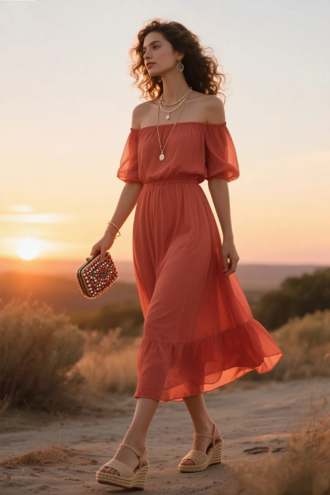 Outfit 5: Sunset Romance