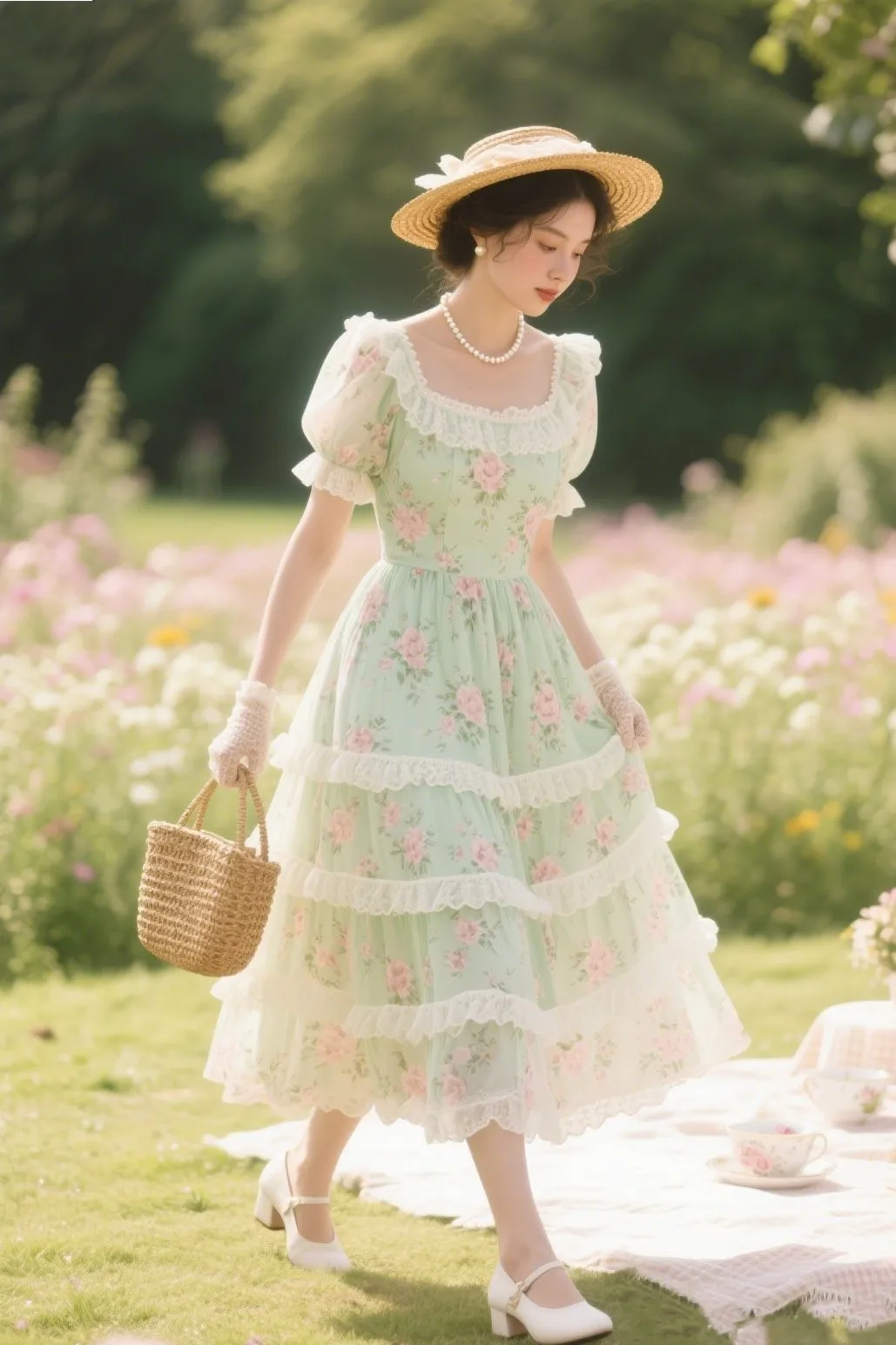Outfit 2: Garden Party Glam