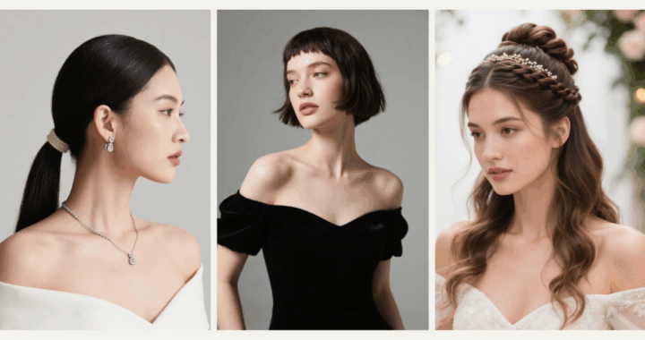 Which Hairstyle is Best for an Off-Shoulder Dress?