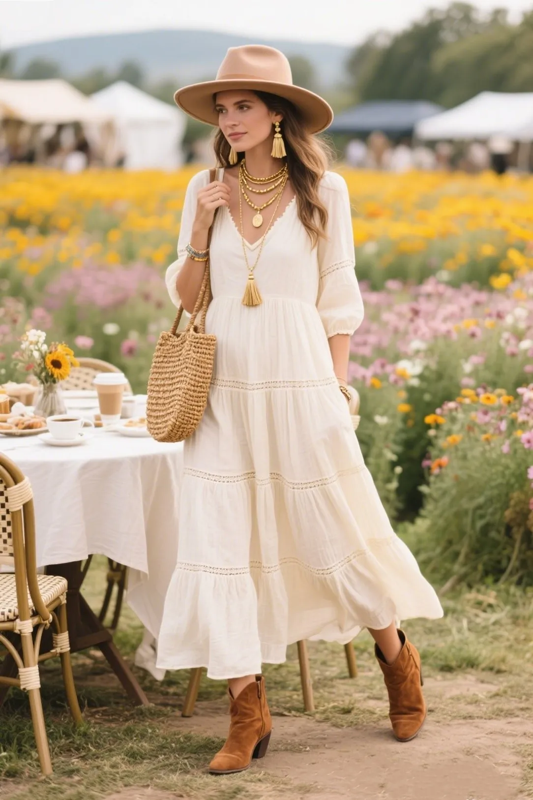 1. The Boho Brunch Look