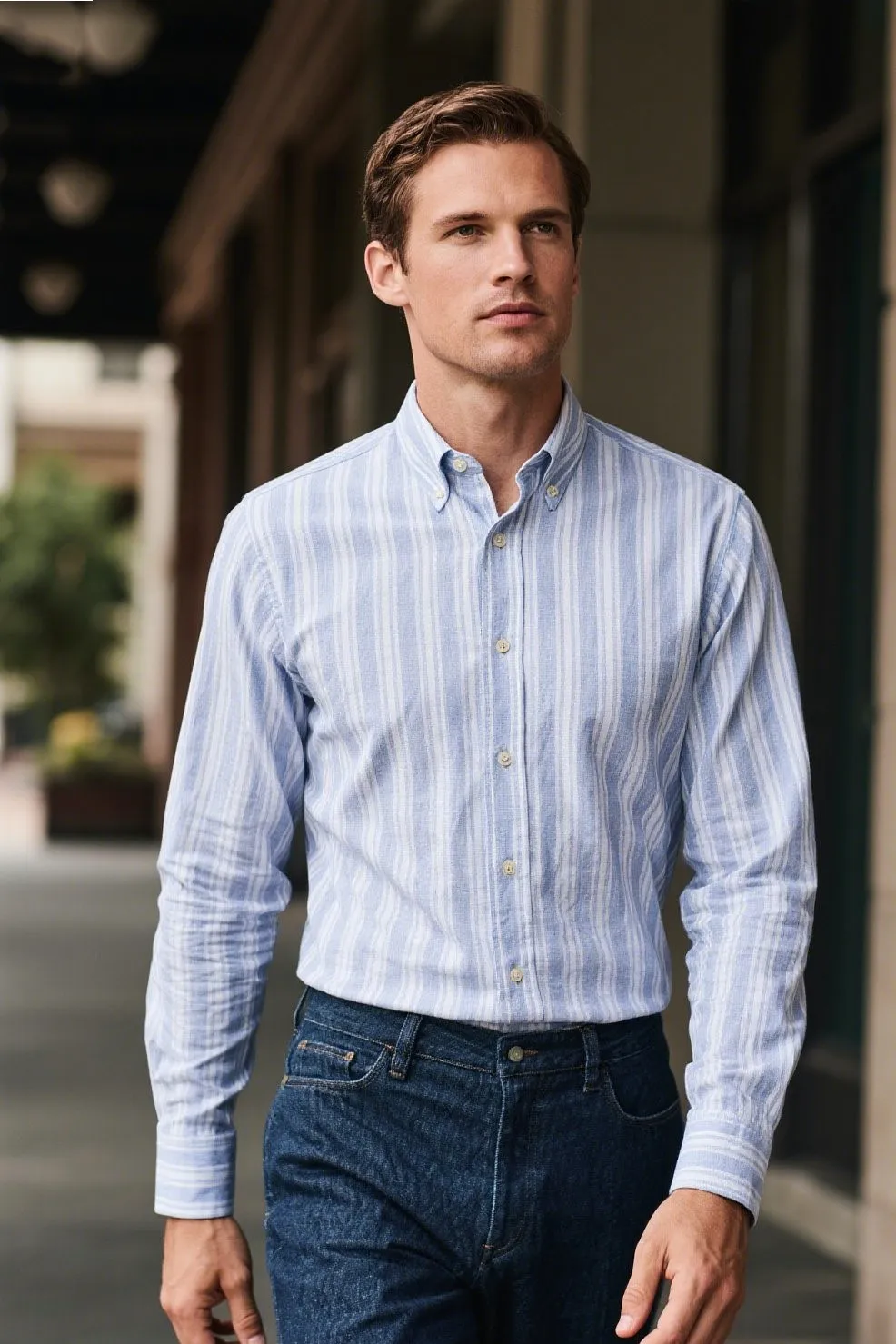 👔 Button-Up Shirt: