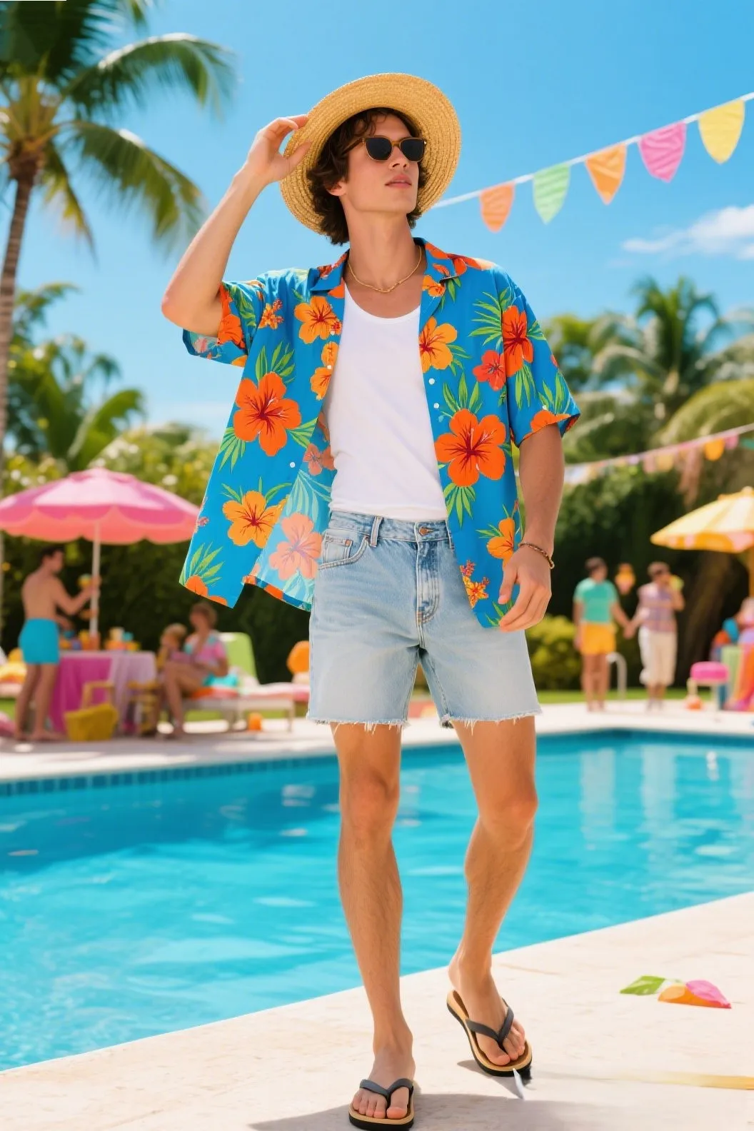 2. 🍹 Poolside Party Statement