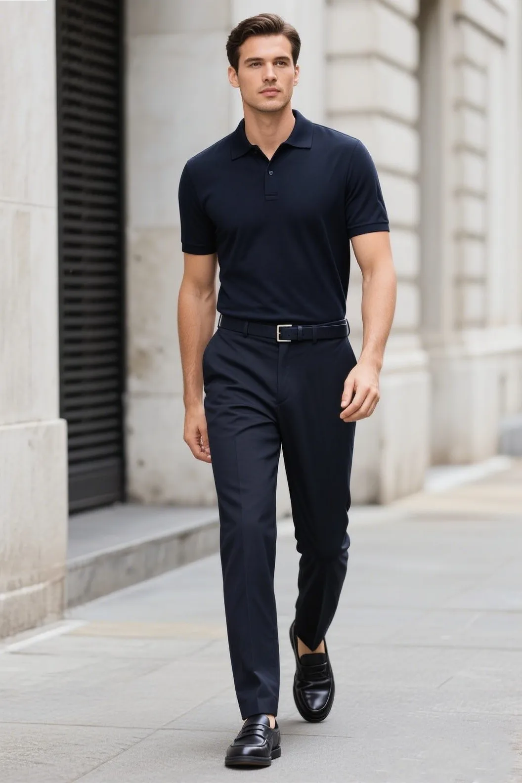 👕 2. Monochrome Magic: Dark Single-Tone Outfit