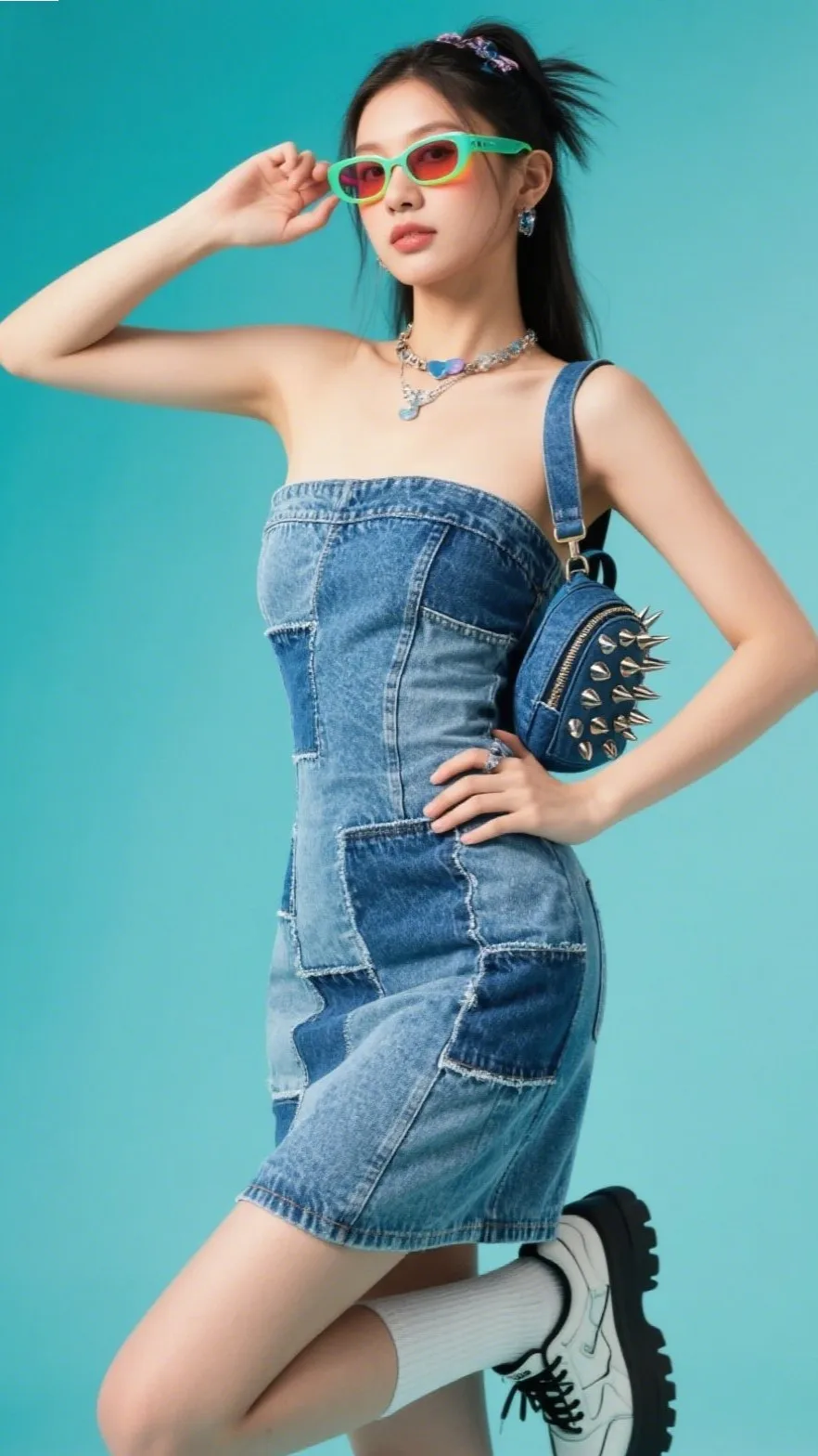 Denim Tube Dress 👖💙